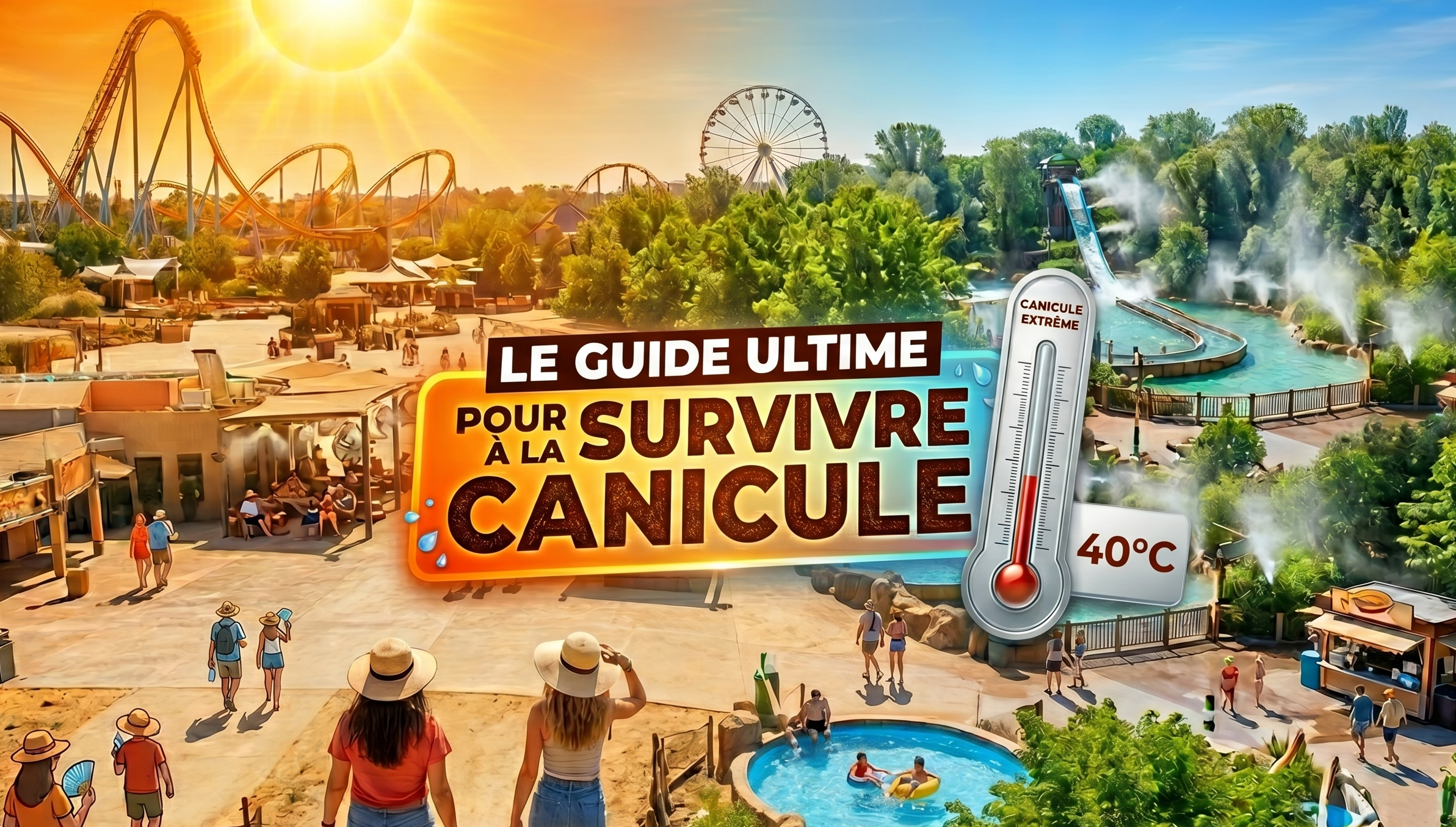 Canicule : Nos astuces survie dans les parcs d'attractions