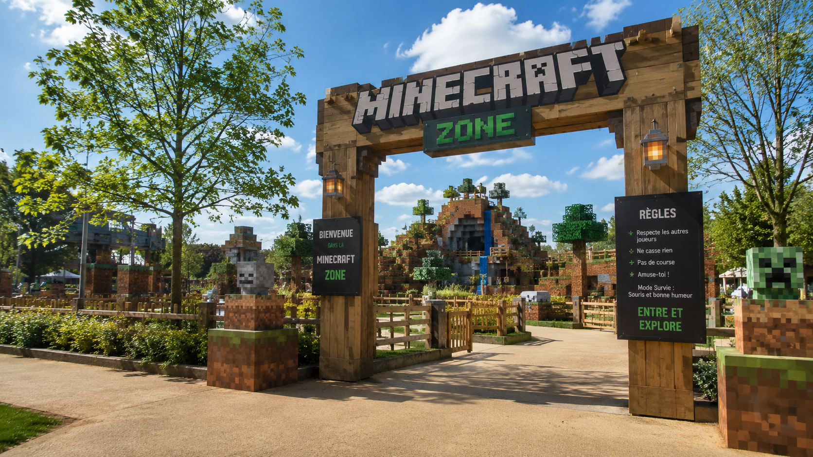 Minecraft débarque pour la première fois dans un parc européen !