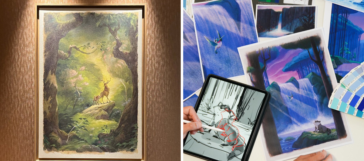 La rénovation du Disney Sequoia Lodge se dévoile avec ses nouveaux tableaux !