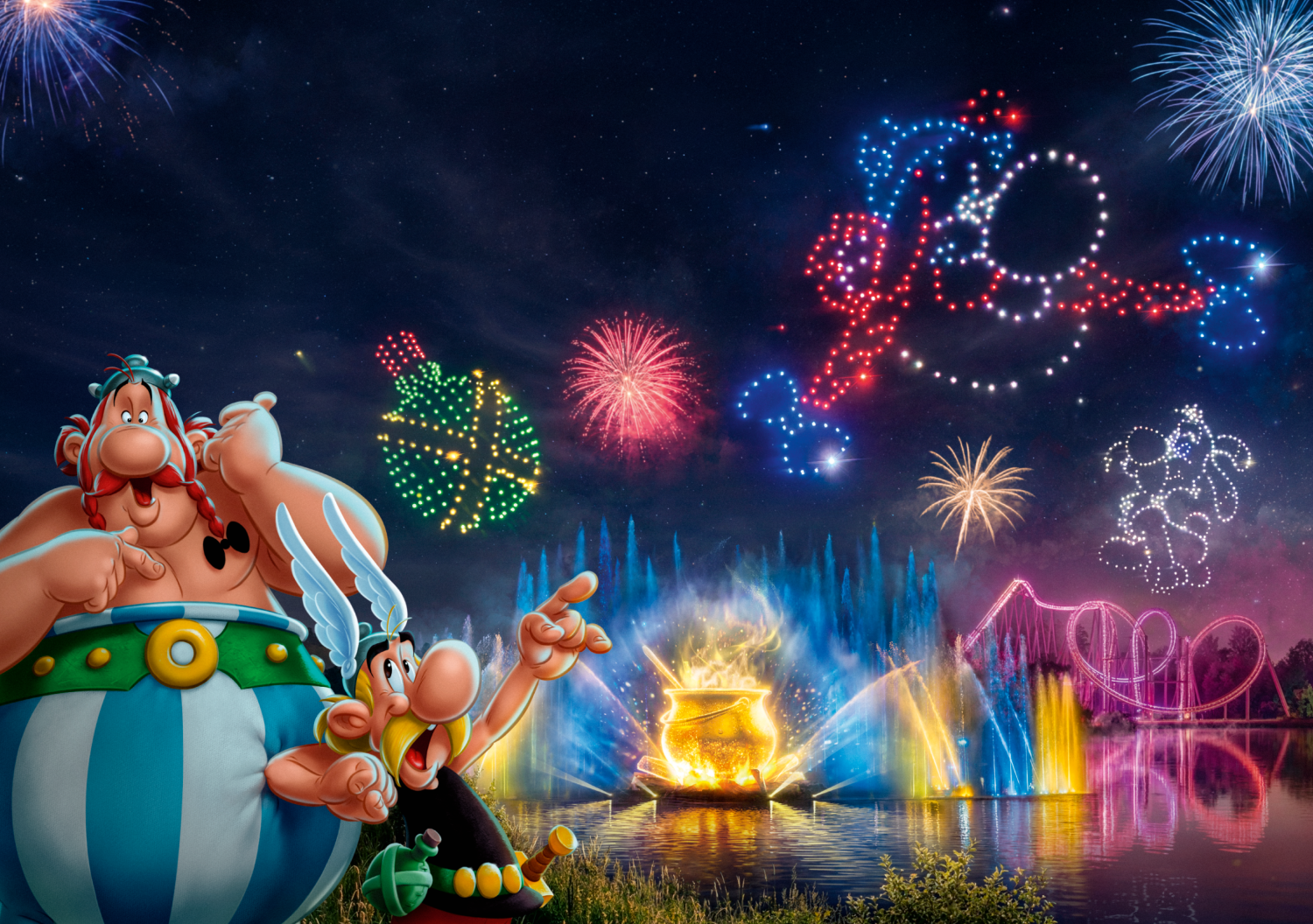 Le Parc Astérix dévoile son nouveau show nocturne !